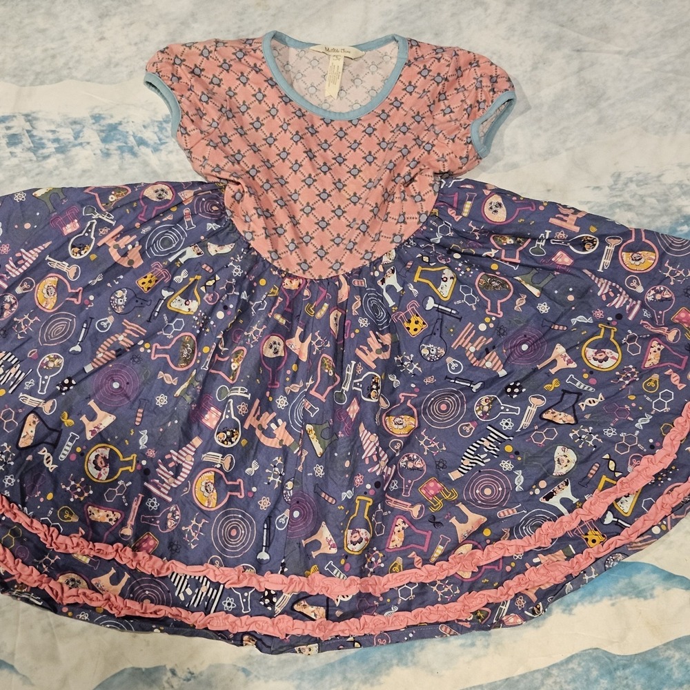 Matilda Jane Hypothesis Twirl Dress Girls Size 6 Books Science Back toβ School